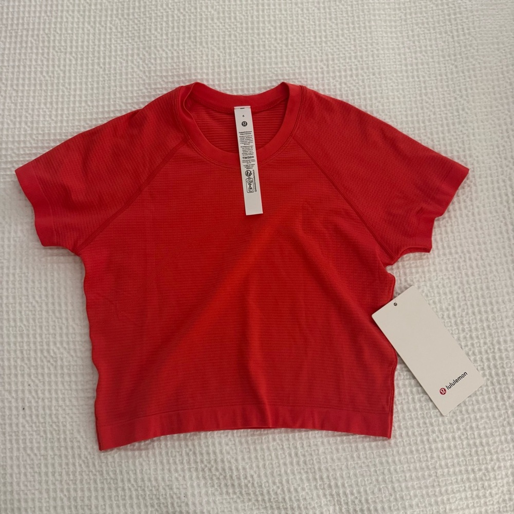 Lululemon NWT Cropped Swiftly Short Sleeve